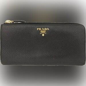 Prada Black Leather Wallet